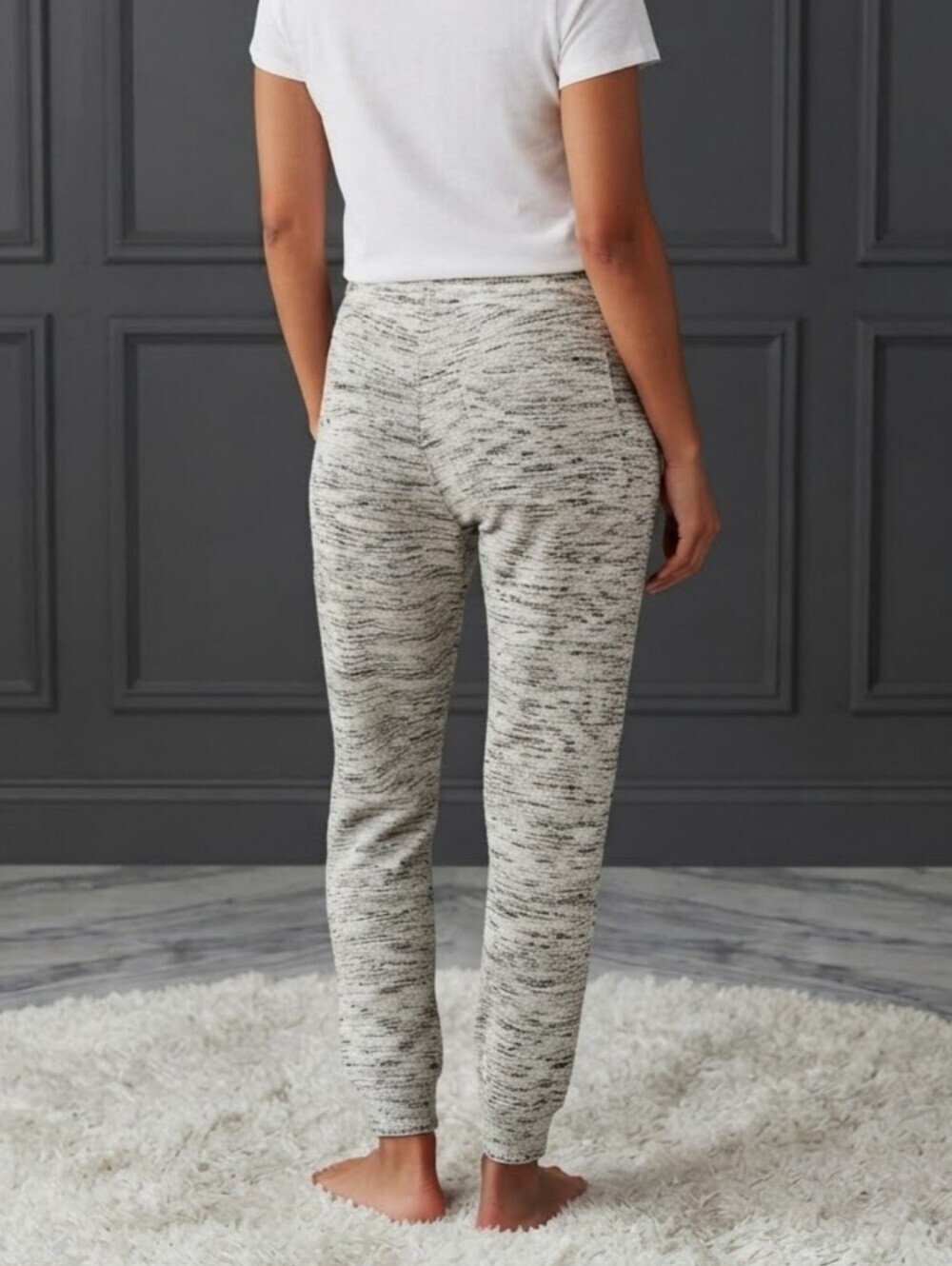 NWT Lucky Brand Joggers XL High Waisted Cloud Jersey Easy Jogger Heather Gray